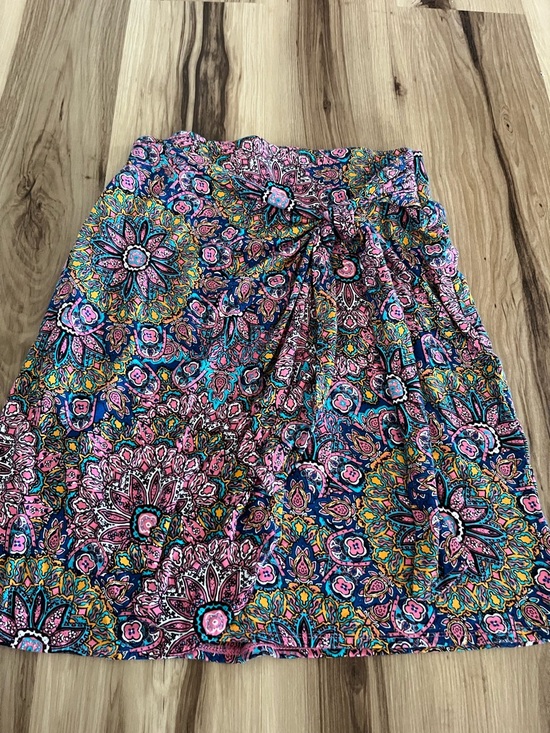 Artisan Ny Dresses & Skirts - Women's Artisan NY Wrap Waist Tie Floral Skirt, Size XSmall Blue/pink/Multi